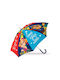 Rain Kinder Regenschirm Gebogener Handgriff Durchsichtig mit Durchmesser 46cm.