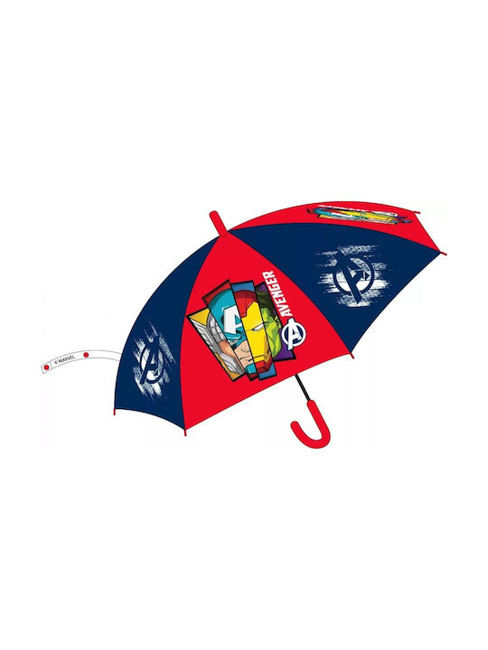 Marvel Kids Curved Handle Umbrella with Diameter 48cm