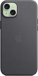 Apple Finewoven Coperta din spate Negru (iPhone 15 Plus)