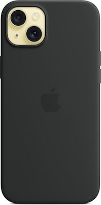 Apple Silicone Case with MagSafe Umschlag Rückseite Silikon Schwarz (iPhone 15 Plus)