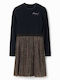 Kinderkleid Langärmelig Schwarz