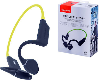 Creative Outlier Free+ Bone Conduction Bluetooth Handsfree Ακουστικά με Αντοχή στον Ιδρώτα Light Green