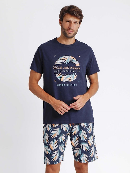 Antonio Miro Men's Summer Pajamas Set Blue