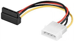 Goobay 15-Pin Sata - Molex cu 4 pini Cablu 0.13m Negru (93030)