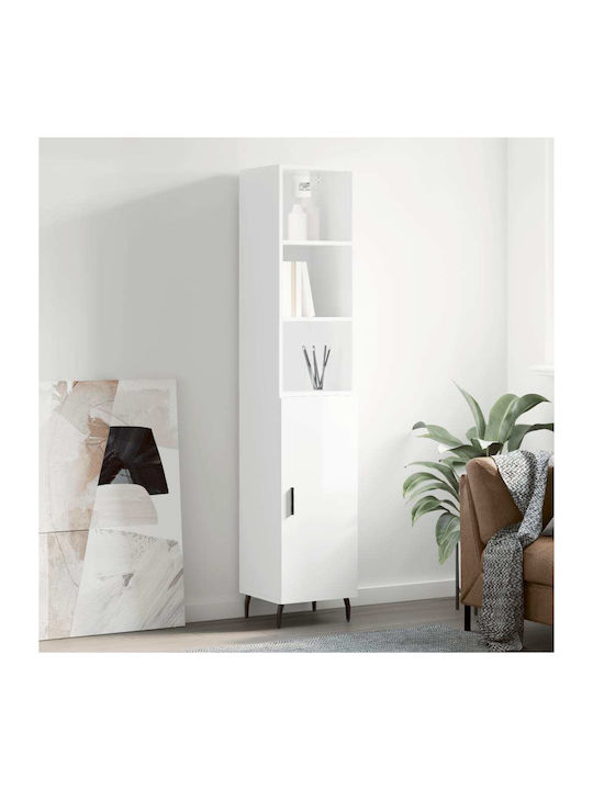 Bookcase White 34.5x34x180cm