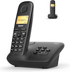 Gigaset A270A Duo Cordless Phone (2-Pack) with Speaker Black