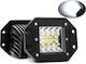 Squareς Waterproof Headlights Car LED 12V 36W 12cm with White Lighting 1pcs