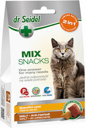 dr Seidel Mix 2in1 Antihairball & Beautiful Coat Cat Treats 50gr dr Seidel Mix 2in1 Antihairball & Beautiful Coat Cat Treats 50gr