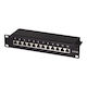 LogiLink Екраниран пач панел за рафт 1U 10" Черен