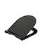 5Five Toilet Seat Soft Close Plastic 45x36.5cm Black