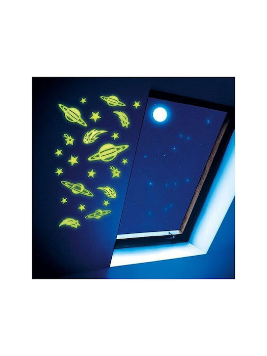Toi-Toys Autocolant Decorativ pentru Copii Perete Fluorescent 9x12buc