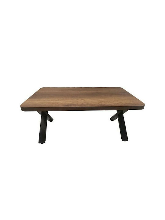 Toledo Rectangular Wooden Coffee Table Walnut L110xW65xH43cm