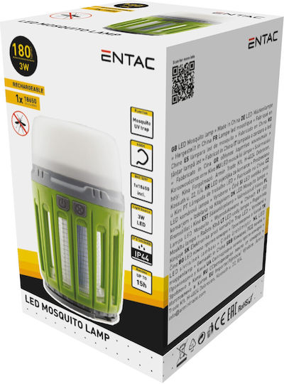 Entac Insektenvernichter mit Hochspannungsnetz 3W 15.007.0036 Entac Insektenvernichter mit Hochspannungsnetz 3W 15.007.0036