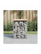 Metallischer Gartenhocker Würfel Für Außenbereich Braune 33x31x42cm