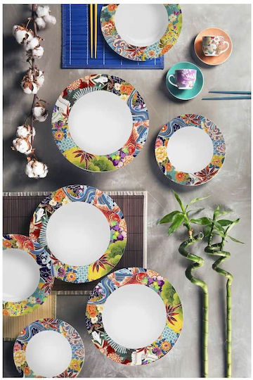 Excelsa Multicolour Porcelain Dinnerware Set 18pcs