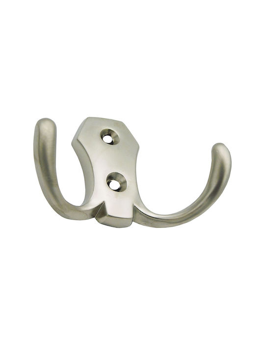 Metal Wall Hanger Silver 1pc