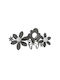Arti E Mestieri Wall Hanger Starfalle Metal 2 Hooks Gray 44x6.5x24cm