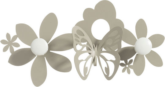 Arti E Mestieri Sfarfalle Μεταλλική 2 Θέσεων 44x6.5x24cm Arti E Mestieri Sfarfalle Μεταλλική 2 Θέσεων 44x6.5x24cm