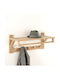 La Redoute Interieurs Wooden Wall Hanger 5 Hooks Brown 30x30cm
