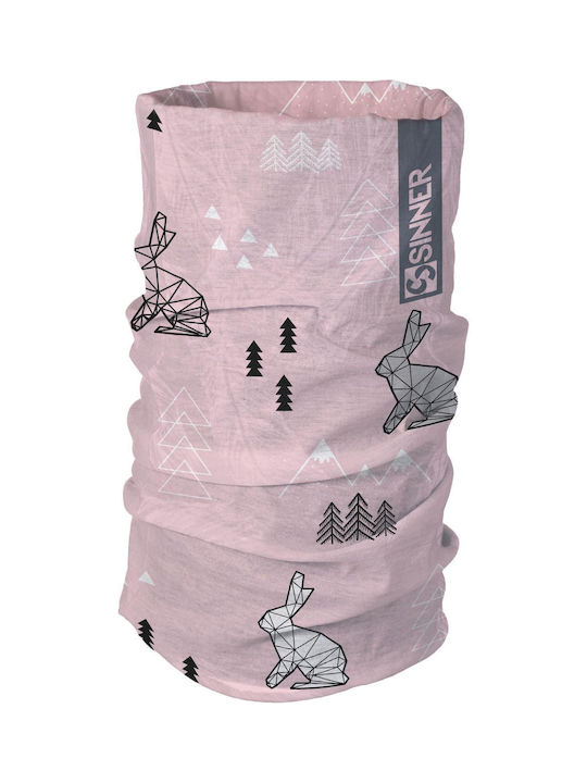 Sinner Kids Neck Gaiter Pink