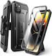 Supcase Unicorn Beetle Back Cover Tempered Glass 2mm Black (iPhone 15)