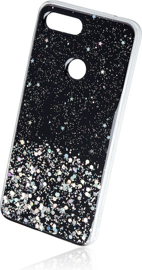 Naxius Glitter Back Cover Σιλικόνης Μαύρο (Xiaomi Mi 8 LiteHonor 8X)