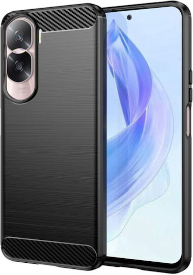 Techsuit Carbon Back Cover Silicon Negru (Honor 90 Lite - Onoare 90 Lite)