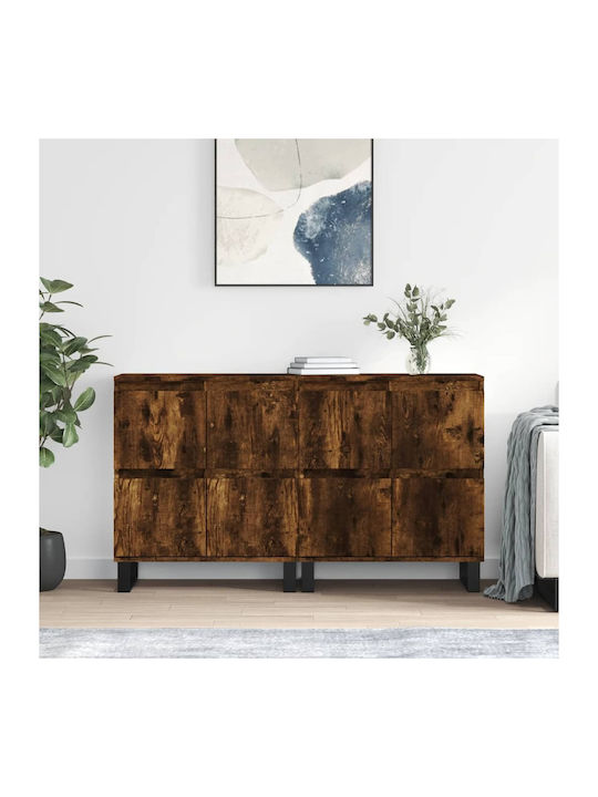 Sideboard Wooden Καπνιστή Δρυς 120x35x70cm