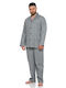 Lanotte Men's Winter Pajamas Set Gray