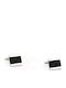 Ascot Cufflinks from Steel in Black Color