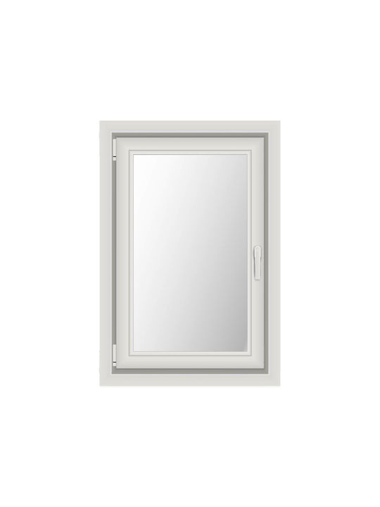 Europa Ανοιγόμενο Παράθυρο Αλουμινίου Π50xΥ110cm