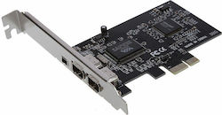 PCIe Card to 3 Firewire 800 Ports