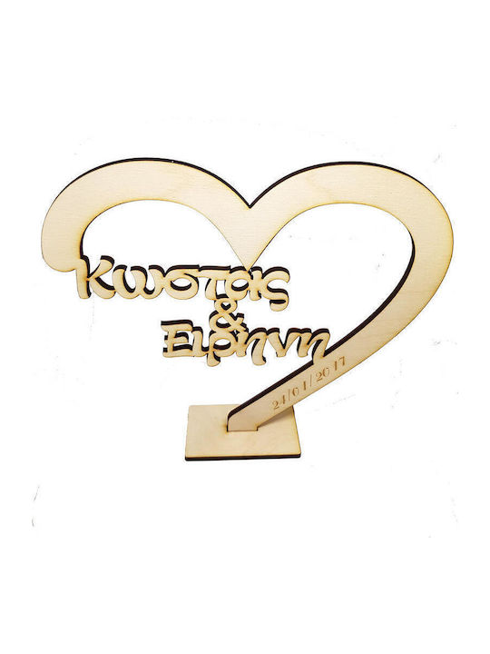 Woodseason Wedding Decoration from Wood 25cm