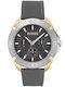 Versus by Versace Herrenuhr 46mm Batterie mit Gray Lederarmband