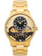 Thomas Earnshaw Herrenuhr 44mm Batterie mit Gold Metallarmband