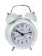 Tabletop Clock with Indicators with Alarm Clock White 8819WHITE