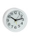 Silent Tabletop Clock with Indicators with Alarm Clock White 110-001WHITE
