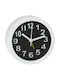 Silent Tabletop Clock with Indicators with Alarm Clock White 110-001MAVRO