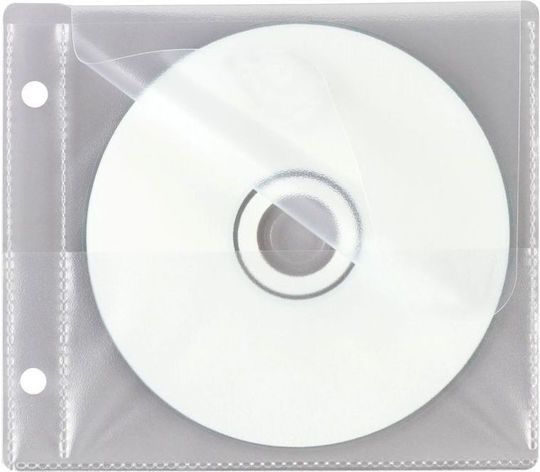Ärmel für 1 Disk mit Transparentem Gesicht in Weiß Farbe 1Stück
