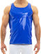 Men's Undershirt Short-sleeved in Blue Color