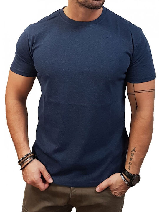 Marcus Ανδρικό T-shirt Κοντομάνικο Navy Μπλε