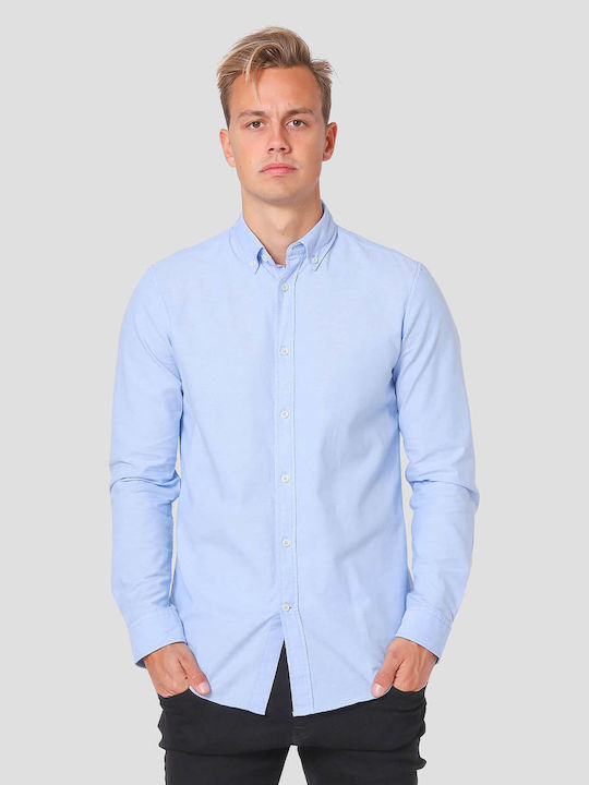 Marcus Men's Shirt Long Sleeve Light Blue