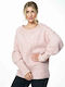 Figl Damen Langarm Pullover Rosa