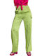 Damen Stoff Cargo Hose Grün