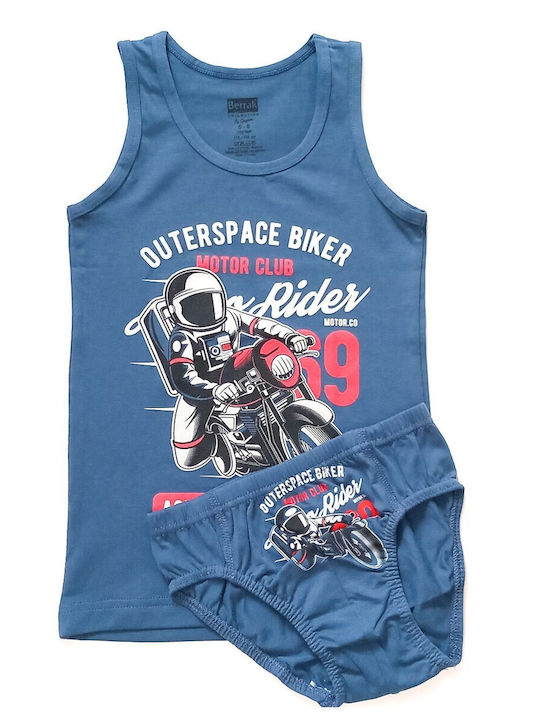 Berrak Kids Tank Tops Set Blue