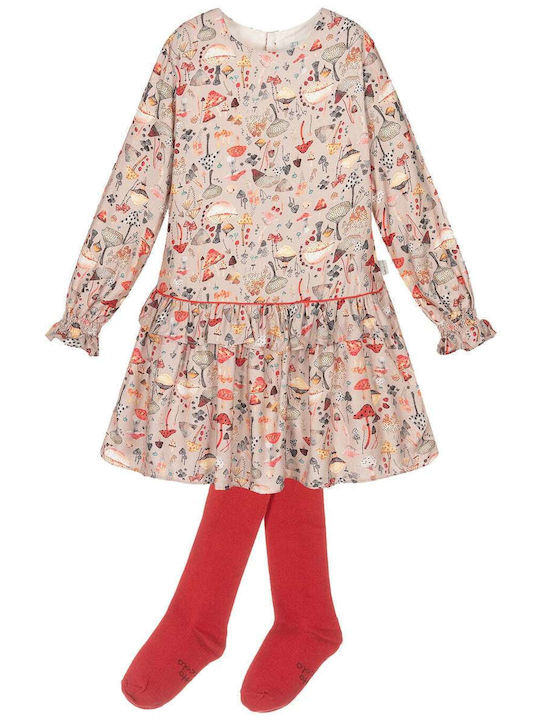 Tutto Piccolo Kids Dress Set with Accessories Long Sleeve Multicolour