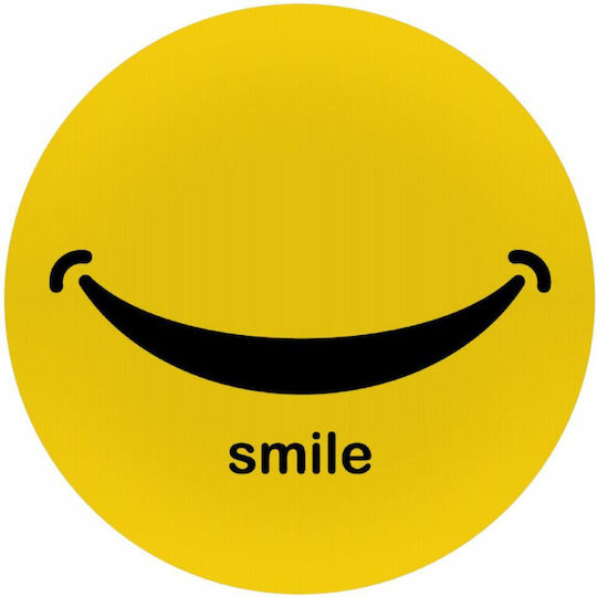 Koupakoupa Smile!!! Mouse Pad (200mm) Κίτρινο KP_544_MOUSEPAD-ROUND