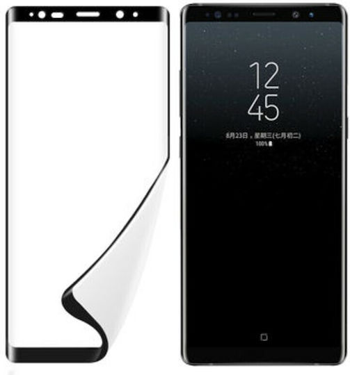 S9 Plus Adeziv complet Screen Protector Negru (Samsung S9 Plus)