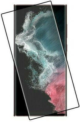 S22/23 9h Curved Full Glue Full Face Tempered Glass Black (Samsung S22, S23)