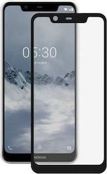 Full Face Tempered Glass Μαύρο (Nokia 5.1 Plus)